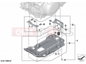 BMW Motorrad BMW 2023 F models F 750 GS (0B38) Engine guard, plastic | Engine guard, plastic
