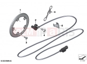 BMW Motorrad BMW 2023 F models F 750 GS (0B38) Speed sensor, front | Speed sensor, front