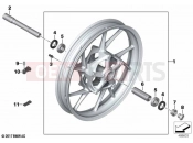 BMW Motorrad BMW 2023 F models F 750 GS (0B38) Cast rim, front | Cast rim, front