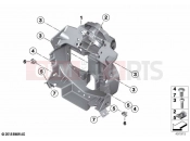 BMW Motorrad BMW 2021 F models F 750 GS (0B38) Front panel carrier | Front panel carrier