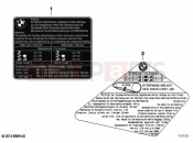 BMW Motorrad BMW 2023 F models F 850 GS (0B29) Label 