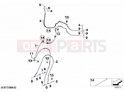 BMW Motorrad BMW 2023 F models F 850 GS (0B29) Brake lines, front | Brake lines, front