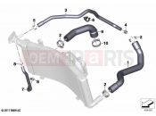 BMW Motorrad BMW 2023 F models F 850 GS (0B29) Coolant lines | Coolant lines