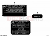 BMW Motorrad BMW 2021 F models F 850 GS (0B29) Type plate | Type plate