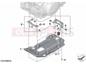 BMW Motorrad BMW 2021 F models F 850 GS (0B29) Engine underride protection plastic | Engine underride protection plastic