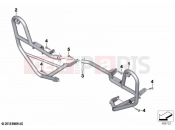 BMW Motorrad BMW 2021 F models F 850 GS (0B29) Engine roll bar, authority vehicles | Engine roll bar, authority vehicles