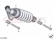BMW Motorrad BMW 2021 F models F 850 GS (0B29) Spring strut, rear | Spring strut, rear