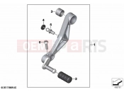 BMW Motorrad BMW 2021 F models F 850 GS (0B29) Gearshift lever, adjustable | Gearshift lever, adjustable