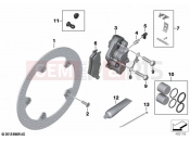 BMW Motorrad BMW 2021 F models F 850 GS (0B29) Front wheel brake | Front wheel brake