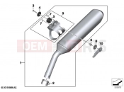 BMW Motorrad BMW 2021 F models F 850 GS (0B29) Rear silencer | Rear silencer
