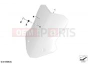 BMW Motorrad BMW 2021 F models F 900 XR A2 (0K41) Windscreen | Windscreen