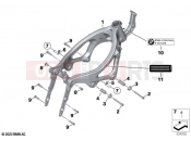 BMW Motorrad BMW 2021 F models F 900 XR A2 (0K41) Front frame | Front frame