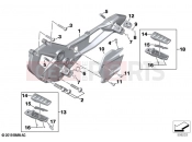 BMW Motorrad BMW 2021 F models F 900 XR A2 (0K41) Footpeg system | Footpeg system