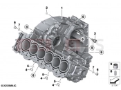 BMW Motorrad BMW 2021 K models K 1600 Bagger 22 (0F61, 0F63) Engine housing | Engine housing