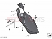 BMW Motorrad BMW 2021 K models K 1600 Bagger 22 (0F61, 0F63) Storage compartment, left | Storage compartment, left