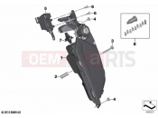 BMW Motorrad BMW 2021 K models K 1600 Bagger 22 (0F61, 0F63) Storage compartment, audio system | Storage compartment, audio system