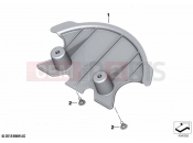 BMW Motorrad BMW 2021 M models M 1000 RR (0E71,0E73) Fork bridge cover | Fork bridge cover