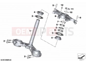 BMW Motorrad BMW 2021 M models M 1000 RR (0E71,0E73) Fork bridge, bottom / top | Fork bridge, bottom / top