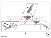 BMW Motorrad BMW 2021 M models M 1000 RR (0E71,0E73) Footrest system, left | Footrest system, left