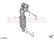 BMW Motorrad BMW 2021 M models M 1000 RR (0E71,0E73) Spring strut, rear | Spring strut, rear