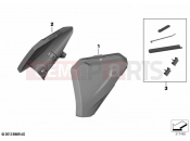 Additional splash guard, rear frame | Additional splash guard, rear frame - BMW Motorrad R 1250 GS Adv. 21 (0M14) 2021