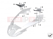 Slipstream deflector | Slipstream deflector - BMW Motorrad R 1250 GS Adv. 21 (0M14) 2021