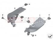 Holder, wind deflector | Holder, wind deflector - BMW Motorrad R 1250 GS Adv. 21 (0M14) 2021
