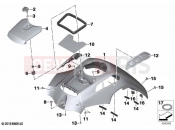 Panel, fuel tank | Panel, fuel tank - BMW Motorrad R 1250 GS Adv. 21 (0M14) 2021