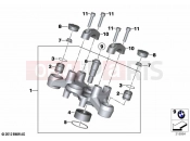 Upper fork cross brace | Upper fork cross brace - BMW Motorrad R 1250 GS Adv. 21 (0M14) 2021