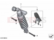 Spring strut, rear | Spring strut, rear - BMW Motorrad R 1250 GS Adv. 21 (0M14) 2021