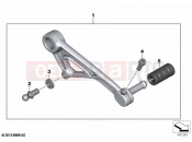 Gearshift lever, adjustable | Gearshift lever, adjustable - BMW Motorrad R 1250 GS Adv. 21 (0M14) 2021