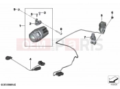 Retrofitting, LED additional headlight | Retrofitting, LED additional headlight - BMW Motorrad R 1250 GS Adv. 21 (0M14) 2021