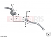 BMW Motorrad BMW 2022 R models R 18 (0L11, 0L13) Hand lever adjustable | Hand lever adjustable