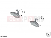 BMW Motorrad BMW 2022 R models R 18 (0L11, 0L13) LED turn indicators front 2 | LED turn indicators front 2