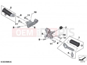 BMW Motorrad BMW 2022 R models R 18 (0L11, 0L13) Footrest, front | Footrest, front