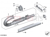 Manifold with front silencer | Manifold with front silencer - BMW Motorrad R 18 (0L11, 0L13) 2020