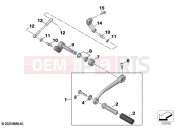 BMW Motorrad BMW 2021 R models R 18 Classic (0L21, 0L23) Outer gearshift parts | Outer gearshift parts