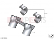BMW Motorrad BMW 2021 R models R 18 Classic (0L21, 0L23) Clamping support, top | Clamping support, top