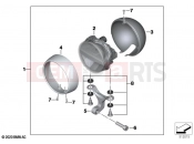BMW Motorrad BMW 2021 R models R 18 Classic (0L21, 0L23) LED additional headlight | LED additional headlight