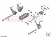 BMW Motorrad BMW 2021 R models R 18 Classic (0L21, 0L23) 6-speed gearbox shift components | 6-speed gearbox shift components