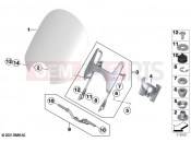 BMW Motorrad BMW 2021 R models R 18 Classic (0L21, 0L23) Windshield / mounting | Windshield / mounting