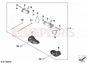 Set turn indicator holder | Set turn indicator holder - BMW Motorrad R nineT 20 (0L71,0L73) 2021