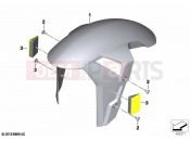 BMW Motorrad BMW 2021 S models S 1000 R (0E51, 0E53) Front-wheel cover