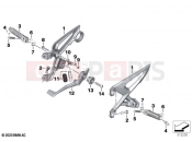 BMW Motorrad BMW 2021 S models S 1000 R (0E51, 0E53) Footpeg system