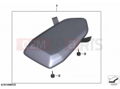 BMW Motorrad BMW 2021 S models S 1000 R (0E51, 0E53) Seat bench, pillion
