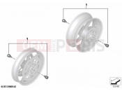 BMW Motorrad BMW 2021 S models S 1000 R (0E51, 0E53) Set, axle protectors