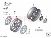 BMW Motorrad BMW 2021 S models S 1000 R (0E51, 0E53) Retrofitting forged wheels