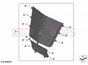 BMW Motorrad BMW 2021 S models S 1000 R (0E51, 0E53) Protective grille for radiator