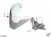 BMW Motorrad BMW 2021 S models S 1000 R (0E51, 0E53) Sport windscreen