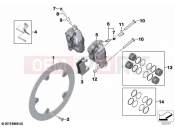 BMW Motorrad BMW 2021 S models S 1000 R (0E51, 0E53) Front wheel brake 2